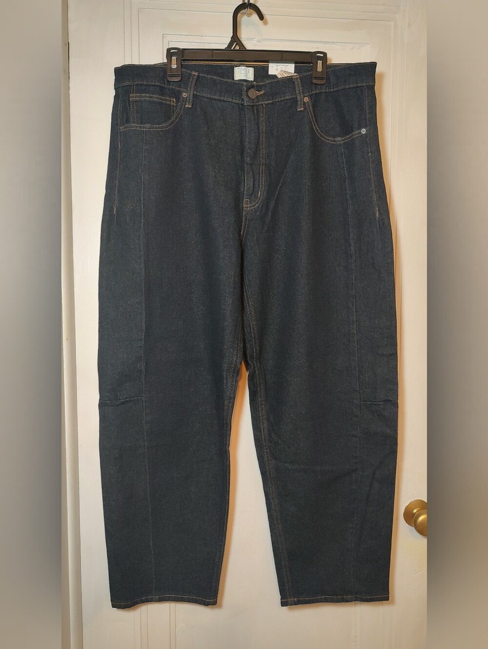 Time and Tru Women's Size 18 Barrel Leg Jeans Rinse Wash Dark NWT